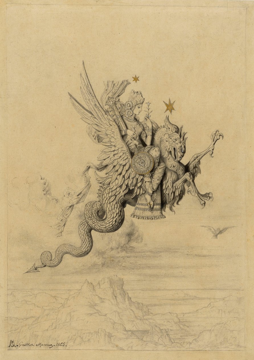La Peri (Mytologický subjekt) od Gustave Moreau