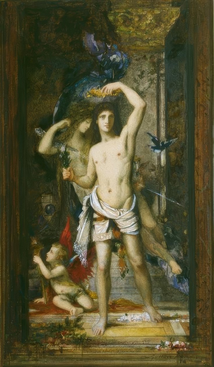 Mladý muž a smrt od Gustave Moreau