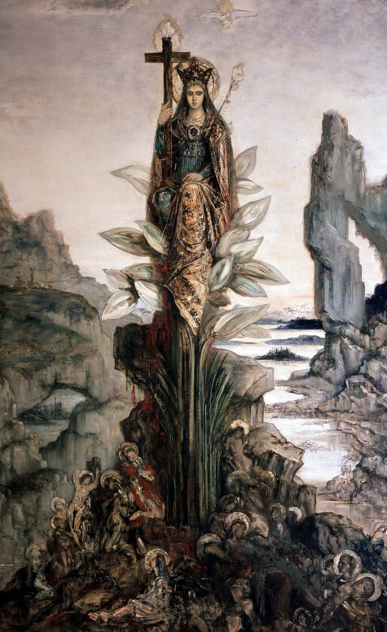 Mystic Flower od Gustava Moreaua. od Gustave Moreau