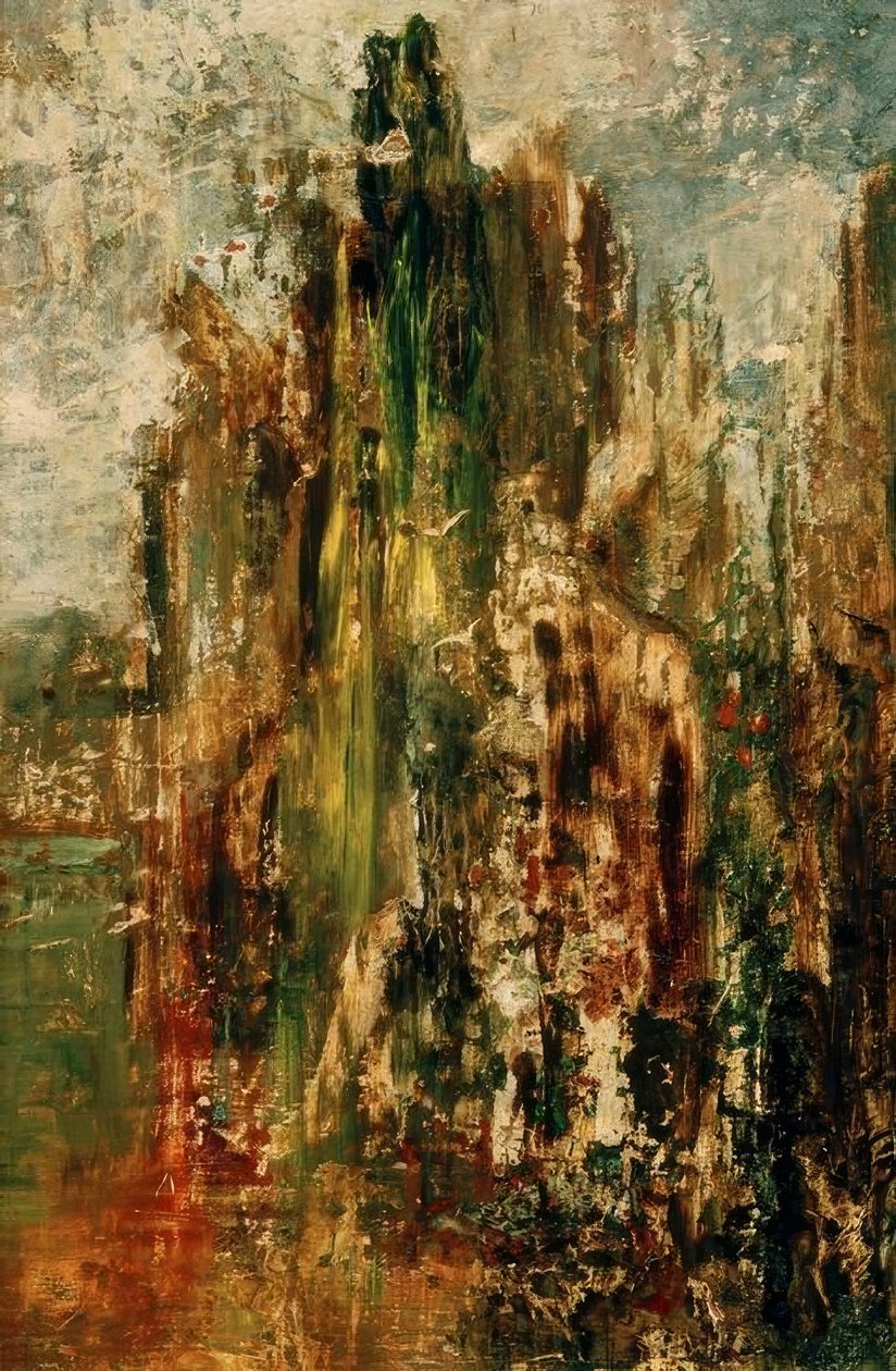 Venkov. Drsný (u Sfingy) od Gustave Moreau