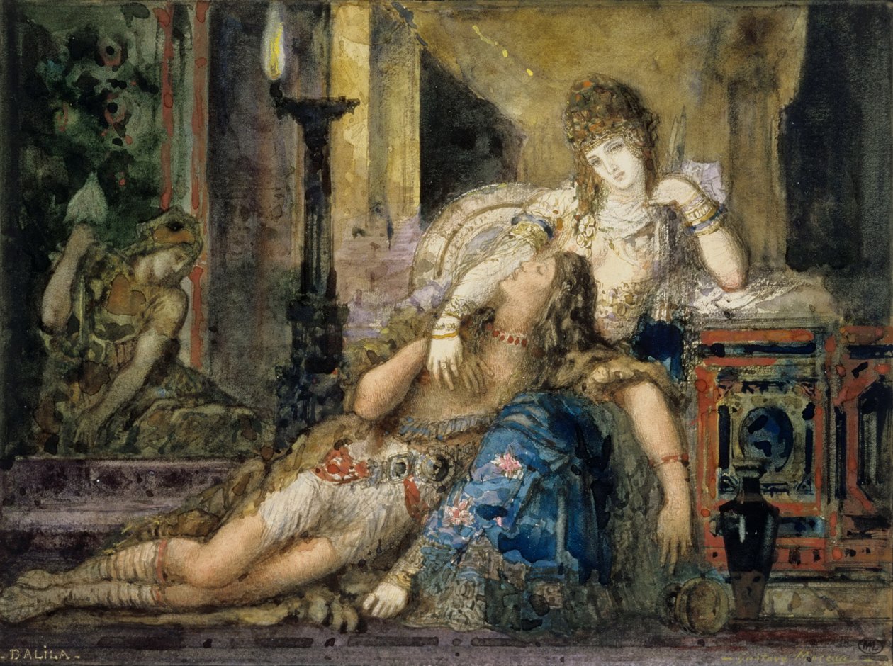 Samson a Dalila od Gustave Moreau