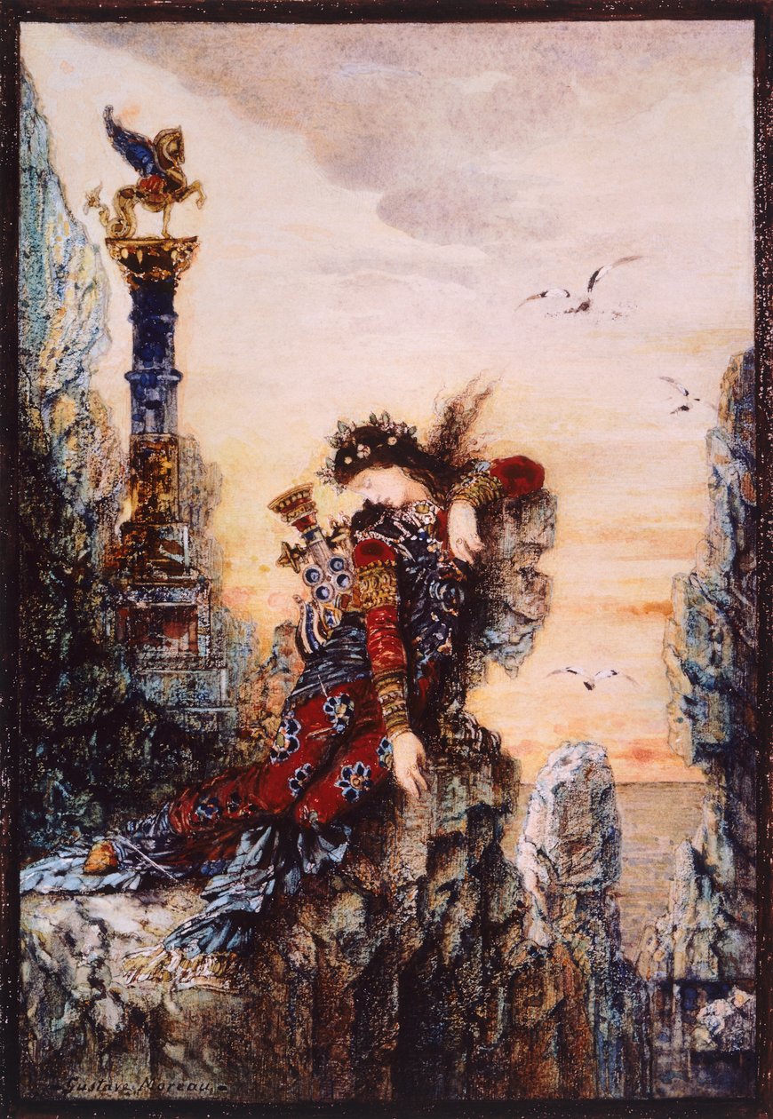 Safír, Gustave Moreau (1826-1898), olej na plátně od Gustave Moreau