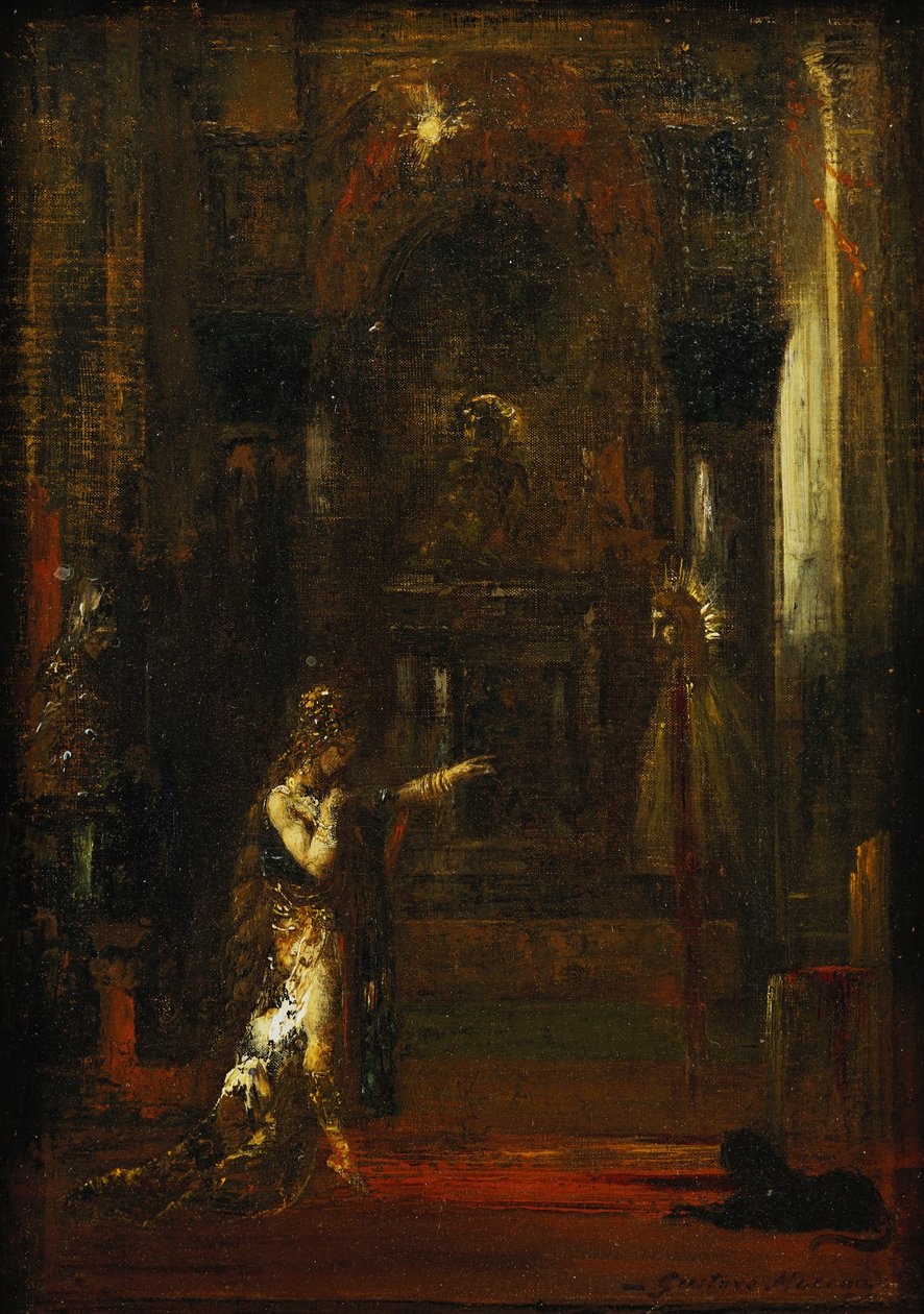 Zjevení, kolem roku 1876 od Gustave Moreau