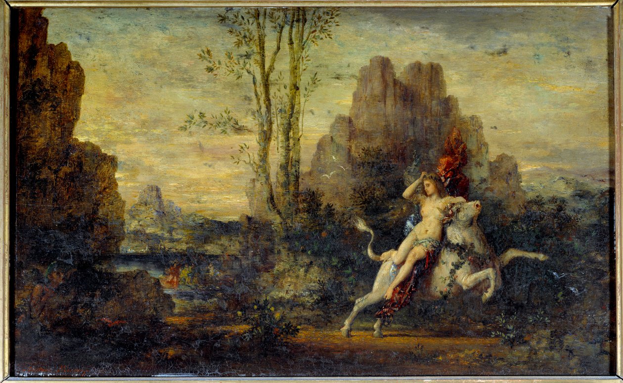 Únos Evropy. Obraz Gustava Moreaua (1826-1898) od Gustave Moreau