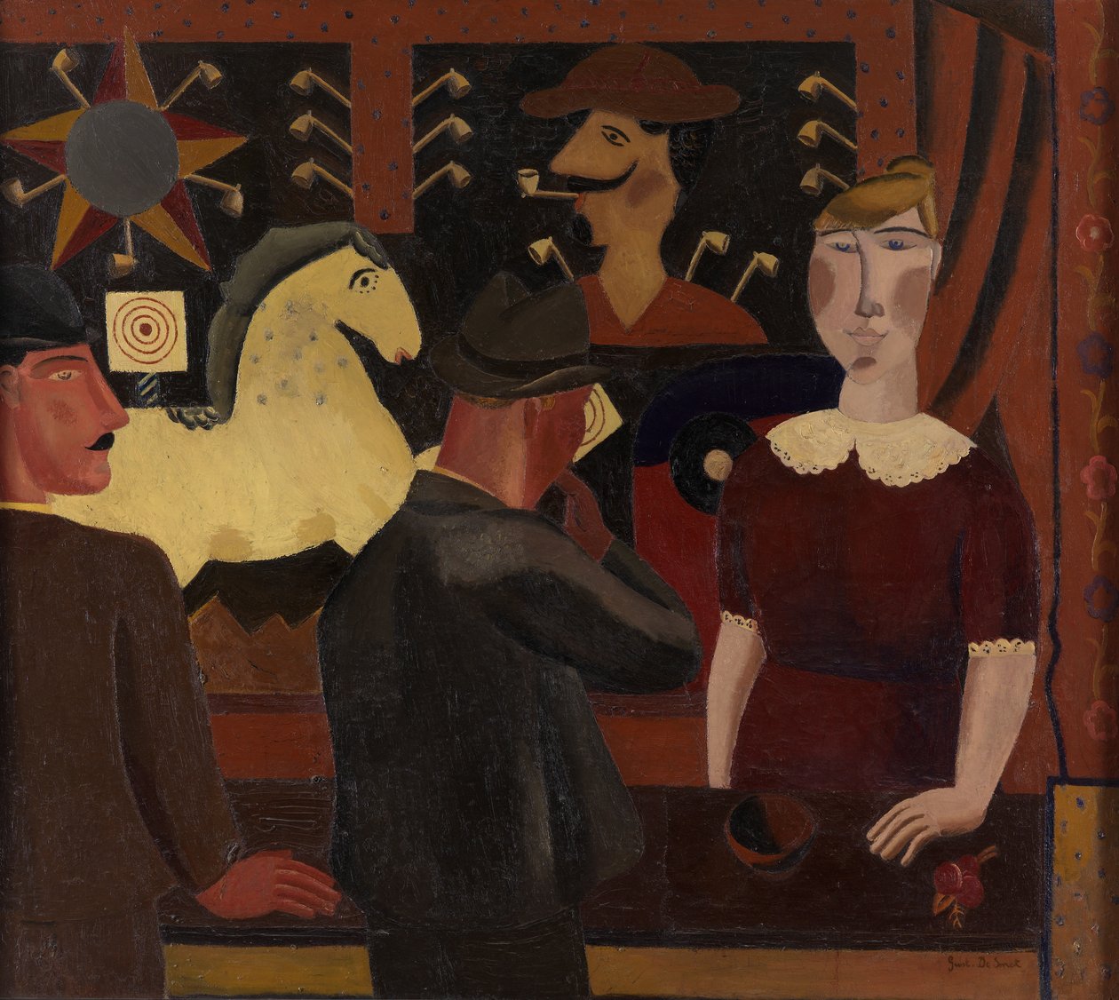 Střelecká galerie (olej na plátně) od Gustave de Smet