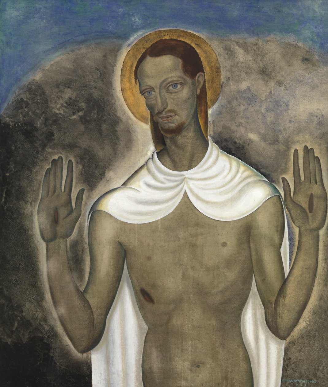 Kristus ukazuje své rány od Gustave Van de Woestyne