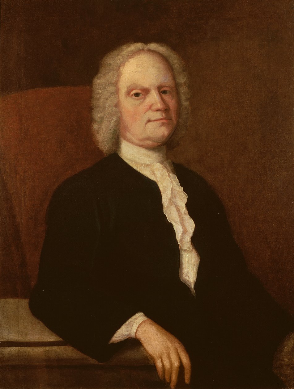 Autoportrét, kolem roku 1740 od Gustavus Hesselius