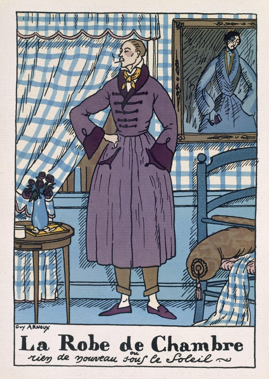 Pánský župan, ilustrace z časopisu 