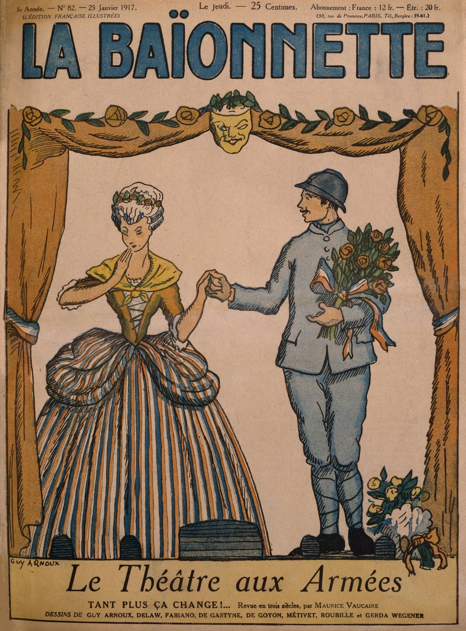 Divadlo pro armády, ilustrace přední obálky z 