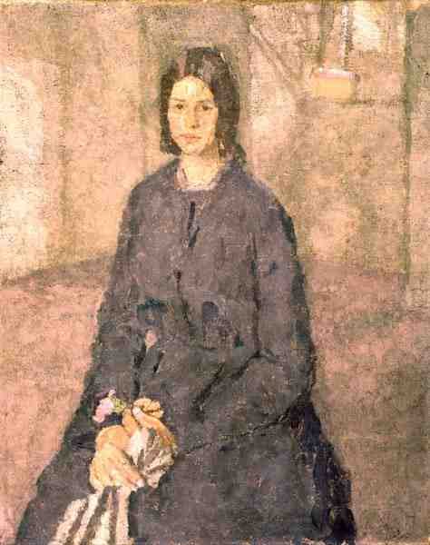 Dívka držící růži, kolem 1915-25 od Gwen John