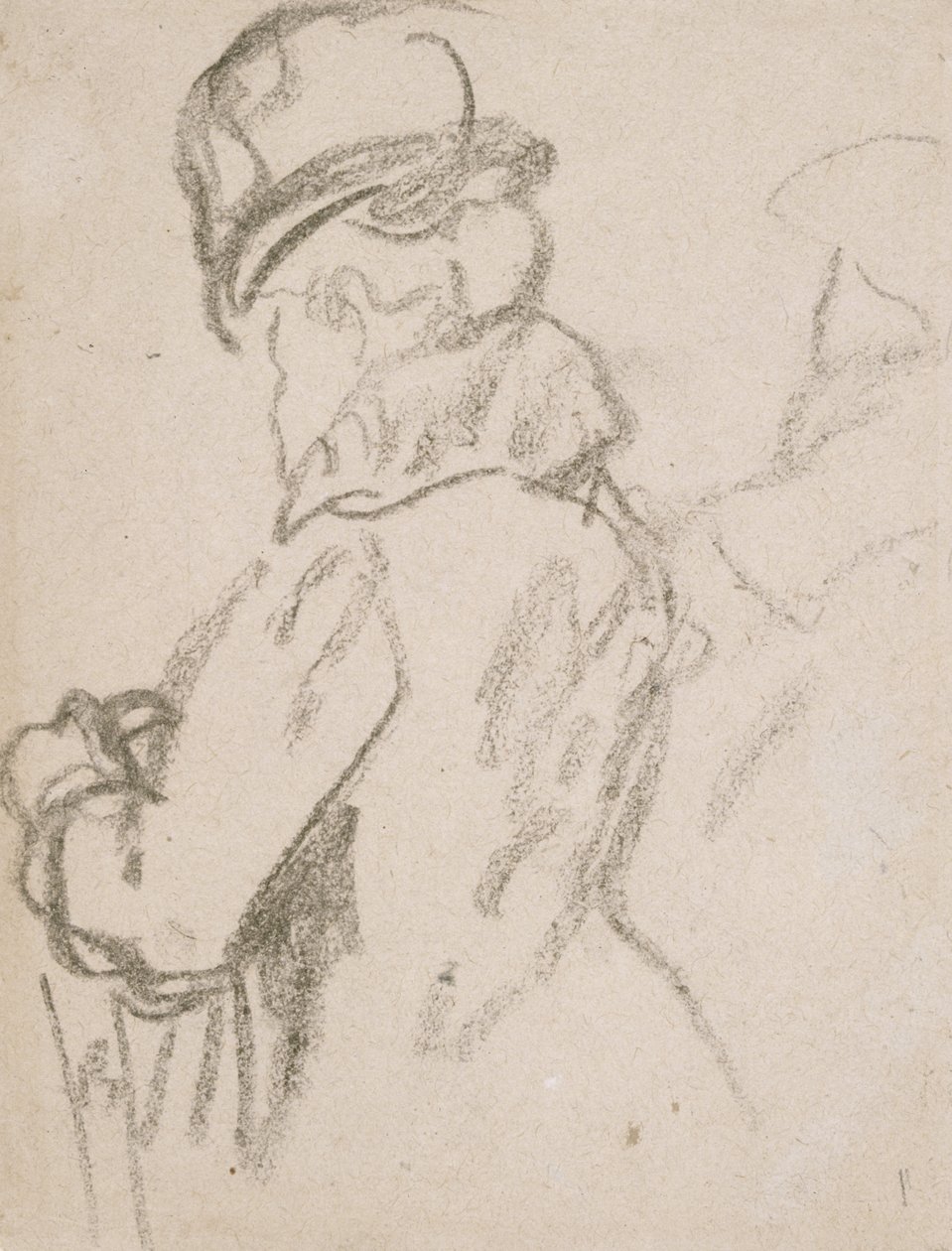 Mademoiselle Pouvereau (uhel na papíře) od Gwen John