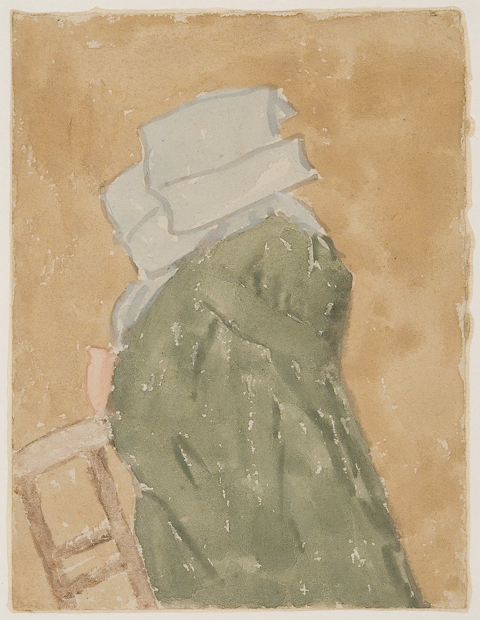 Jeptiška v kostele (akvarel na papíře) od Gwen John