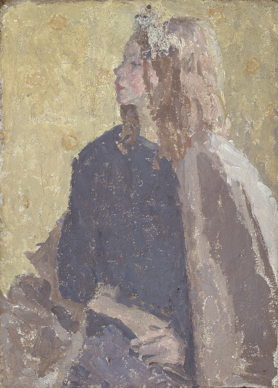 "Dívka z profilu", 1900-1939 od Gwendolen Mary John