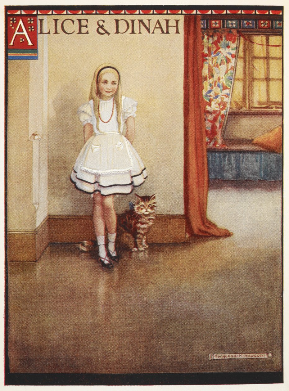 Alice a kočka Dinah od Gwynedd M. Hudson