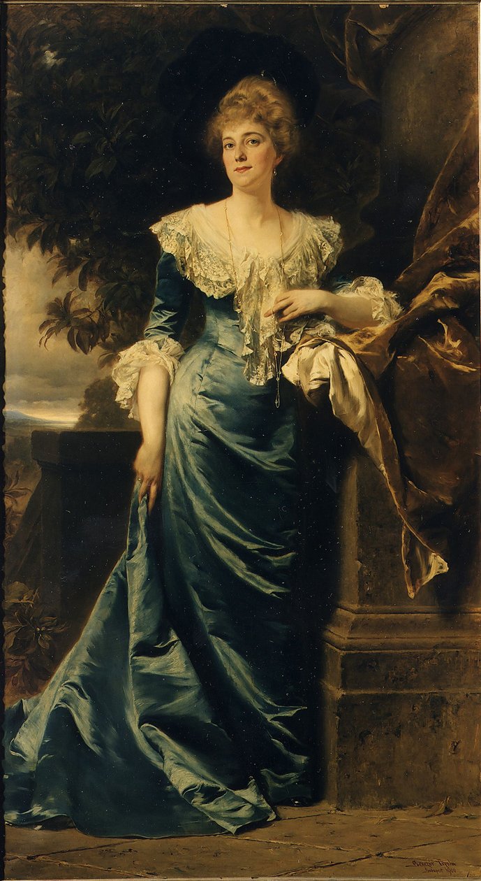 Portrét Hedwig de Ligne, 1900. od Gyula Benczúr