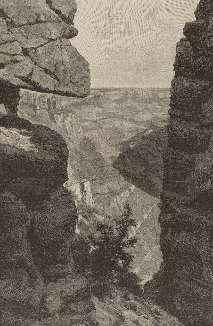 Grand Ca ~ non (sic) of the Colorado, View from the Hance Trail od H. Bolton Jones