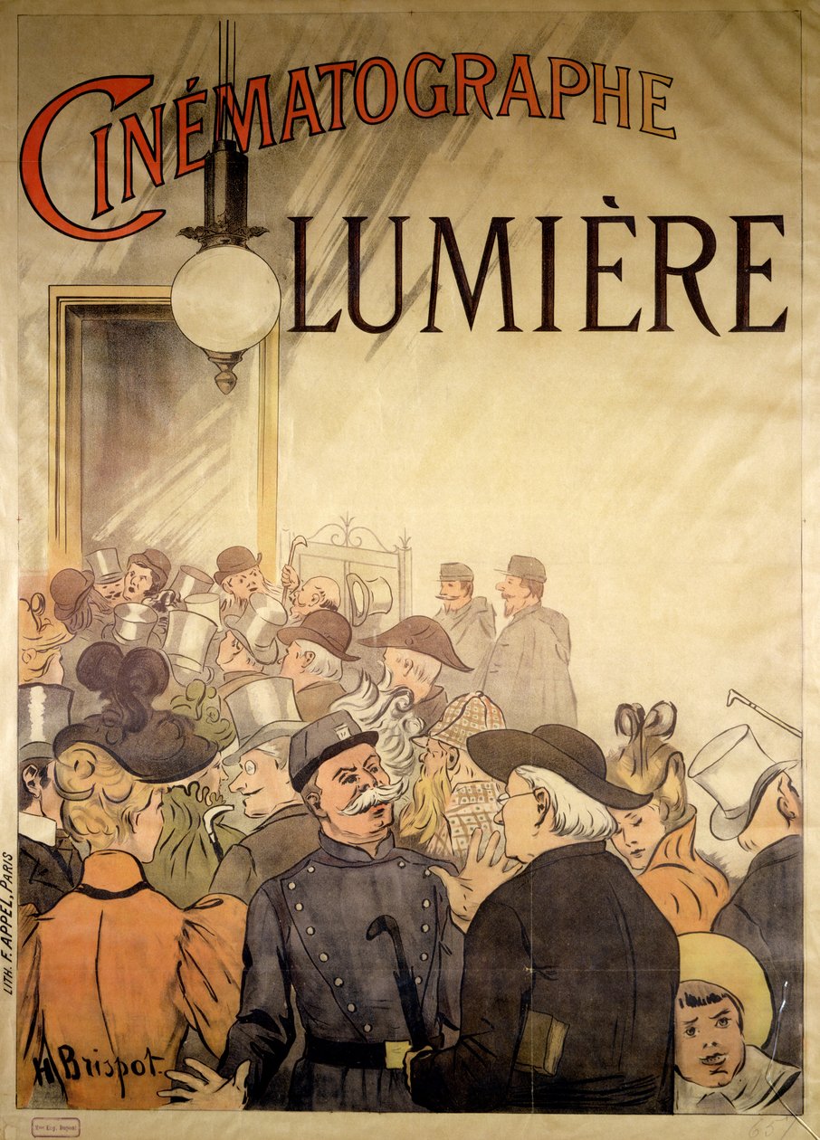 Plakát propagující „Cinematographe Lumiere“, 1896 od H. Brispot