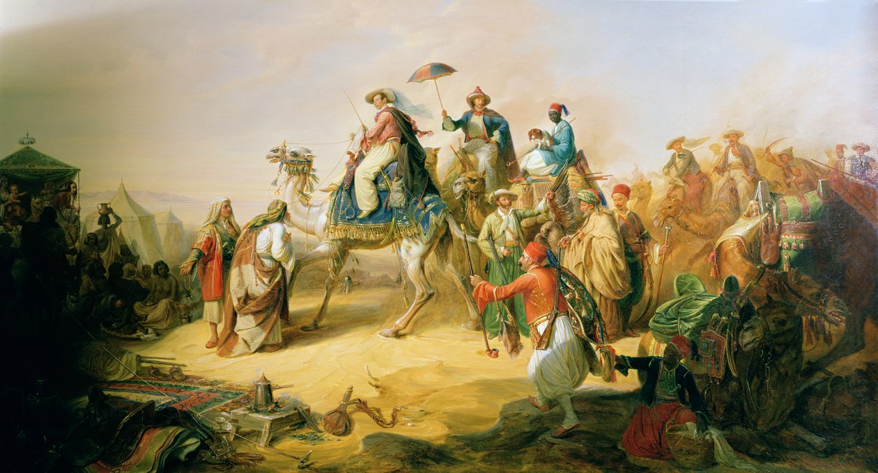 Princ Albrecht von Preussen na své cestě Orientem v roce 1843 od H. Kretschmer