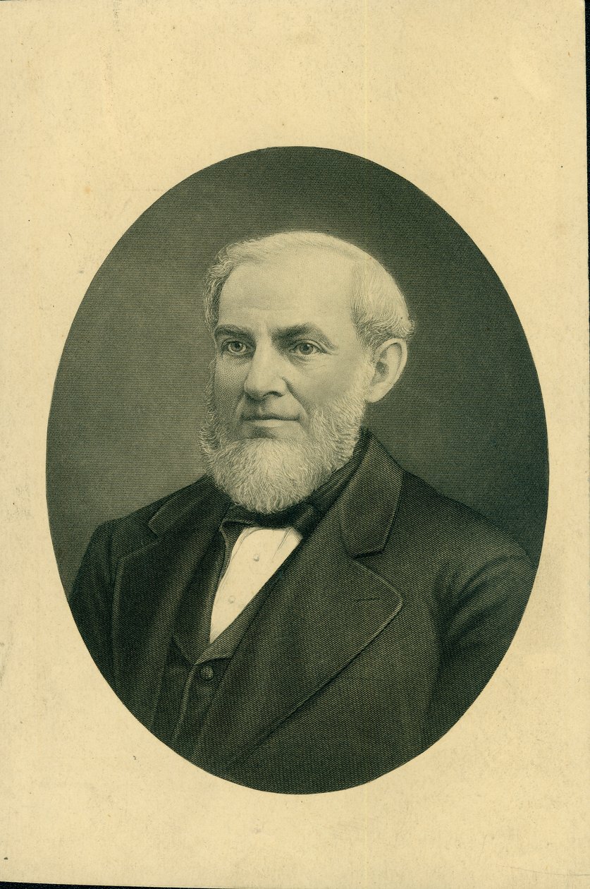 Poprsí portrét Gilesa Franklina Filleye v obleku a vestě a otočený doleva od H.B. Hall and Sons