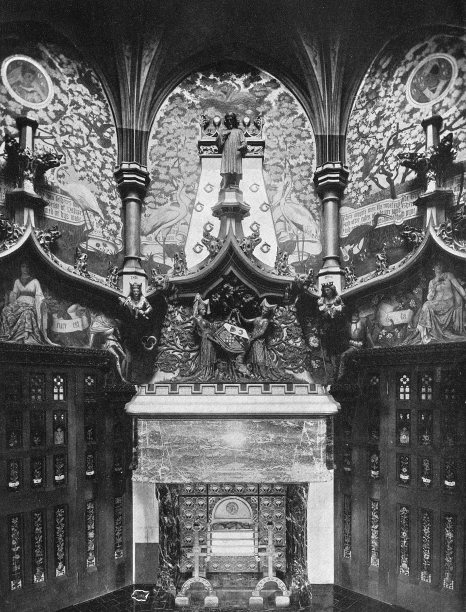 The Chaucer Room, Cardiff Castle, Wales, 1924-1926 od HN King
