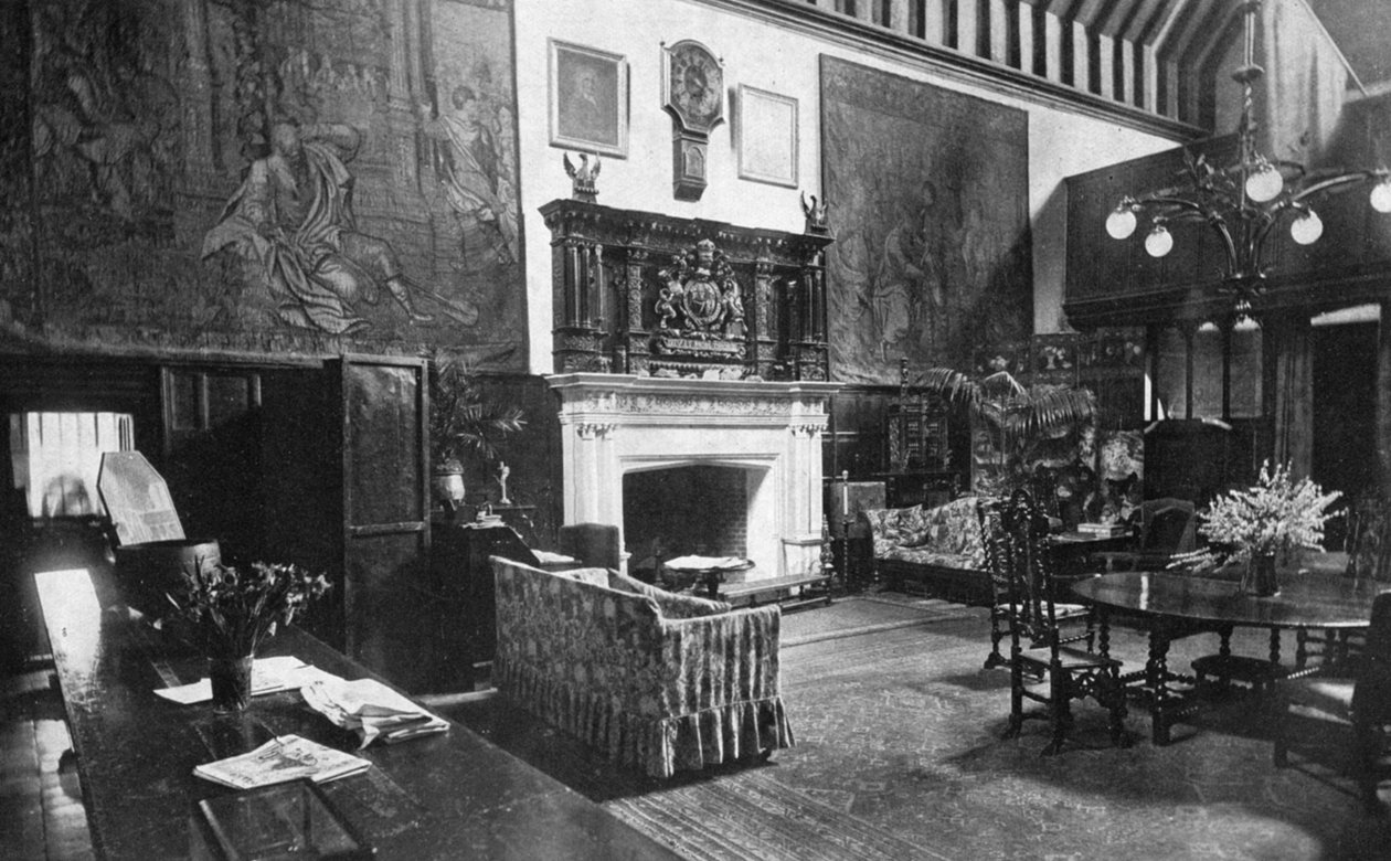 Velký sál, Bisham Abbey, Berkshire, 1924-1926 od HN King