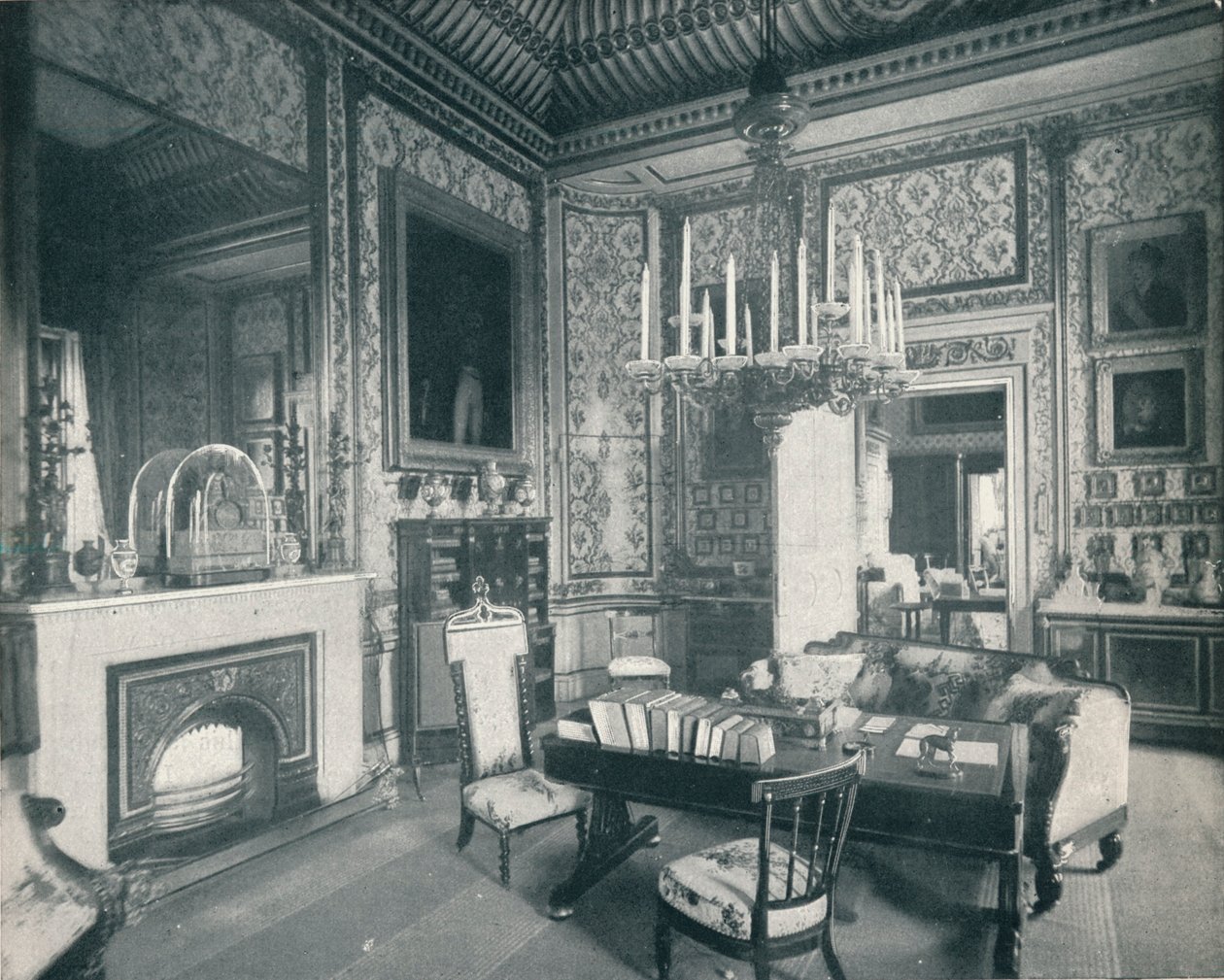 Spisovna Prince Consorts v Buckinghamském paláci, c1899, 1901 od HN King