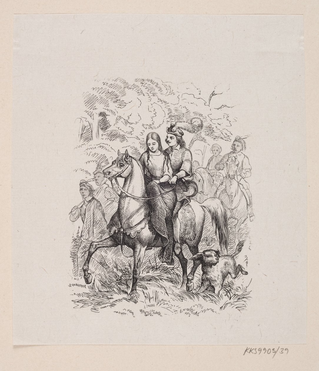 Ilustrace pro "The Wild Swans" v H.C. Andersen, "Pohádky a příběhy", svazek 1 od H.P. Hansen