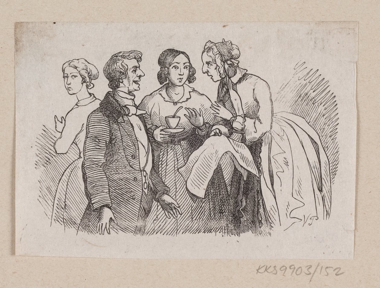 Ilustrace pro „Je to pravda“ v H.C. Andersen, "Pohádky a příběhy", svazek 2 od H.P. Hansen