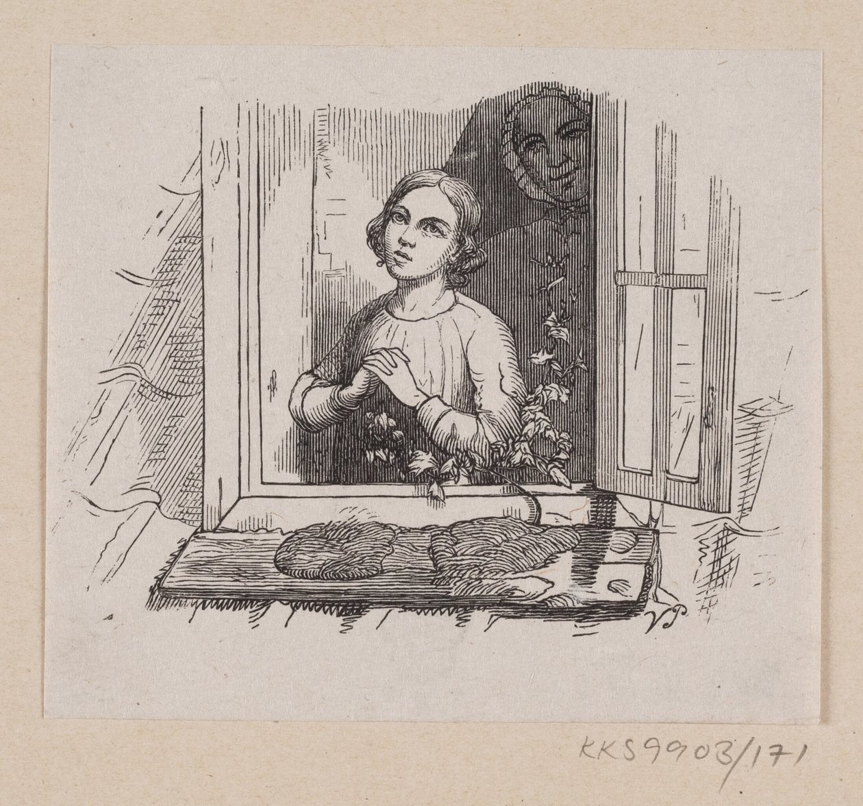 Ilustrace pro "Pět z hrachového lusku" v H.C. Andersen, "Pohádky a příběhy", svazek 2 od H.P. Hansen