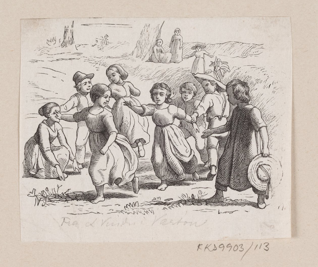 Ilustrace pro "Z okna ve Vartou" v H.C. Andersen, "Pohádky a příběhy", svazek 2 od H.P. Hansen