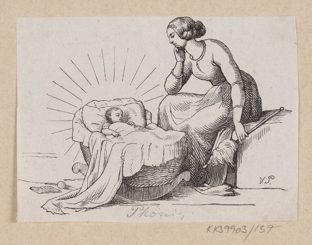 Ilustrace pro "Phoenix Bird" v H.C. Andersen, "Pohádky a příběhy", svazek 2 od H.P. Hansen