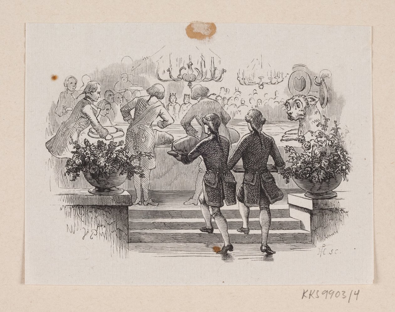 Ilustrace pro "Ohňostroj" v H.C. Andersen, "Pohádky a příběhy", svazek 1 od H.P. Hansen