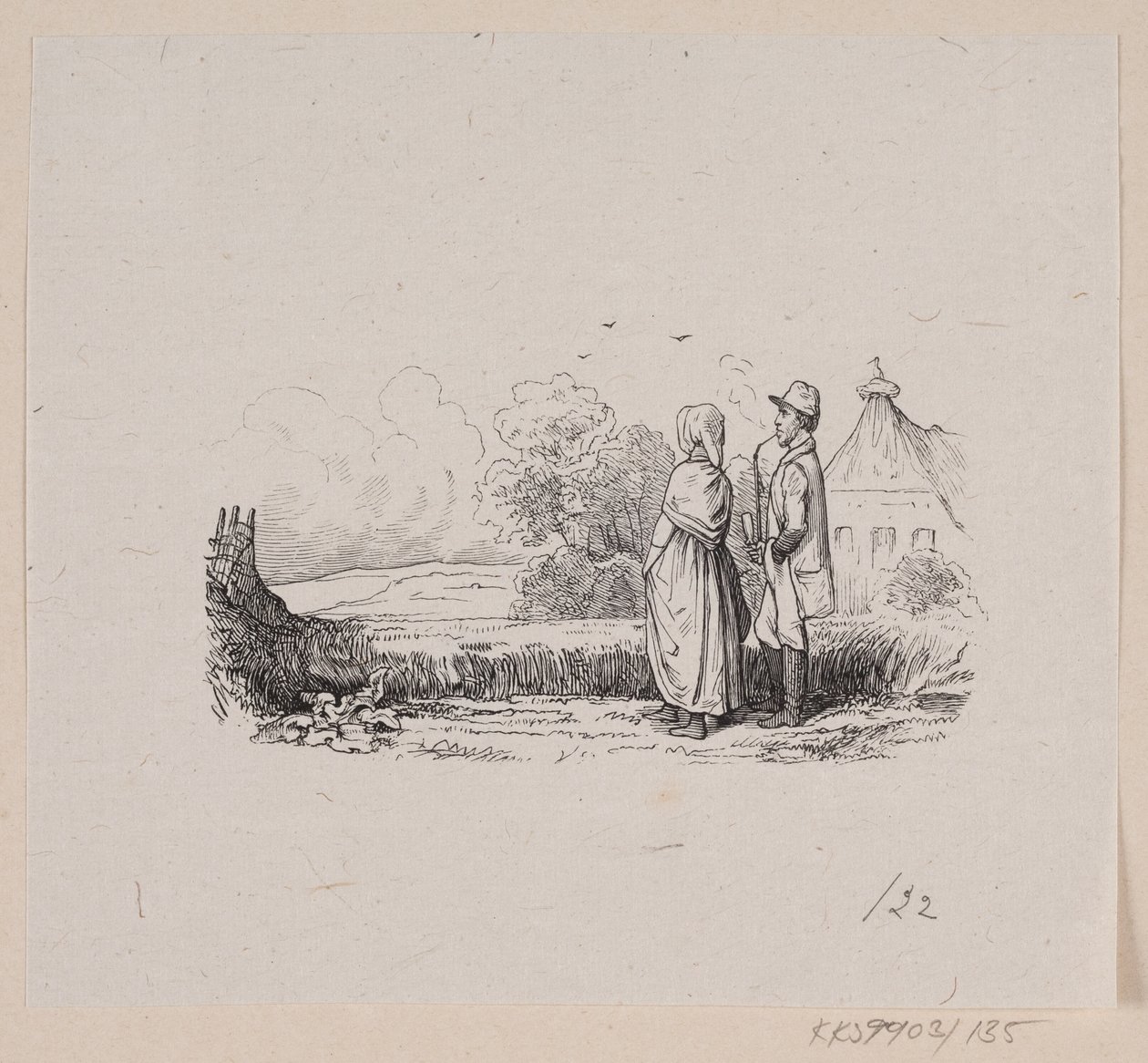 Ilustrace pro "Høren" v H.C. Andersen, "Pohádky a příběhy", svazek 2 od H.P. Hansen