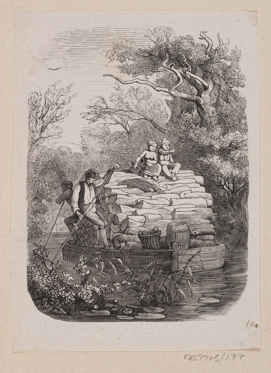 Ilustrace pro "Ib a malá Christine" v H.C. Andersen, "Pohádky a příběhy", svazek 2 od H.P. Hansen