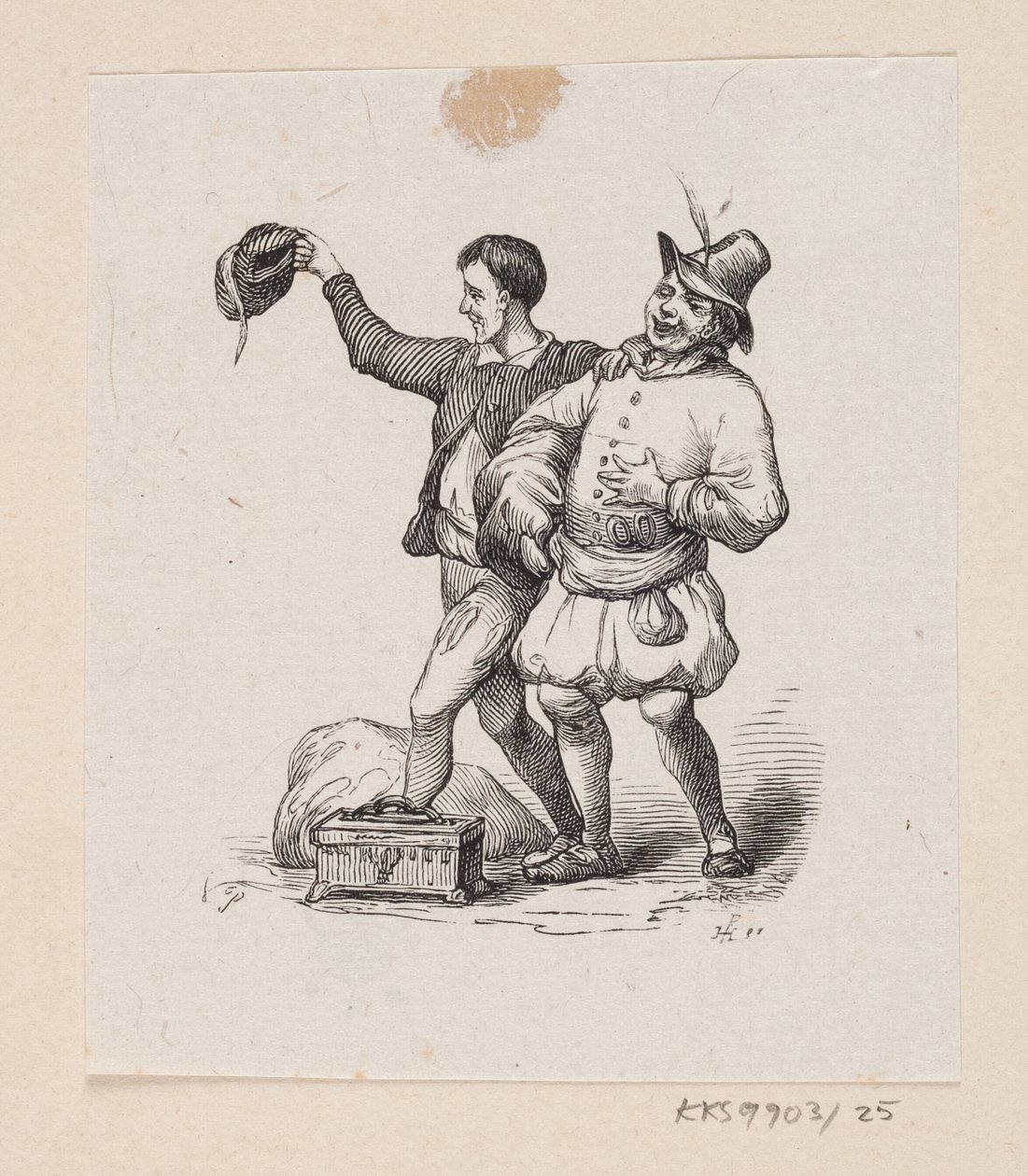 Ilustrace pro "Císařovy nové šaty" v H.C. Andersen, "Pohádky a příběhy", svazek 1 od H.P. Hansen
