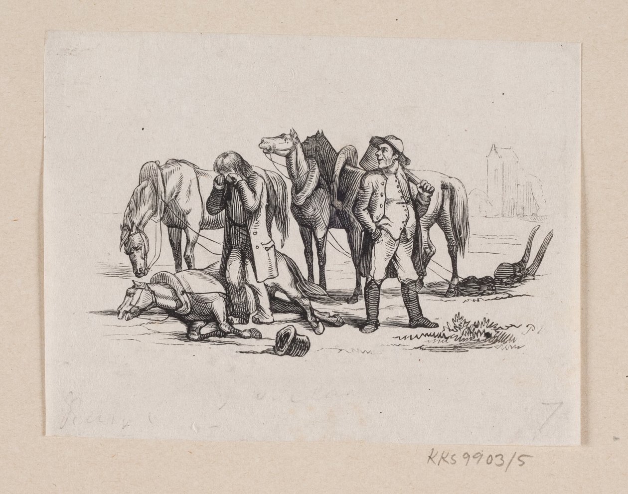 Ilustrace pro "Malý Claus a velký Claus" v H.C. Andersen, "Pohádky a příběhy", svazek 1 od H.P. Hansen