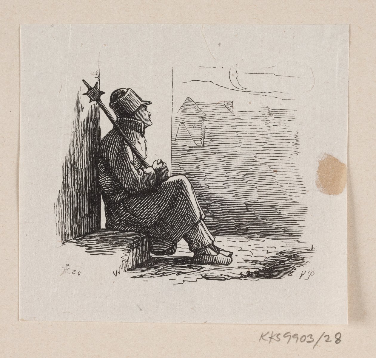 Ilustrace pro "Lykkens Kalosker" v H.C. Andersen, "Pohádky a příběhy", svazek 1 od H.P. Hansen