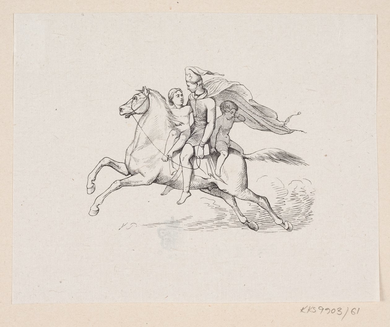 Ilustrace pro "Ole Lukøie" v H.C. Andersen, "Pohádky a příběhy", svazek 1 od H.P. Hansen