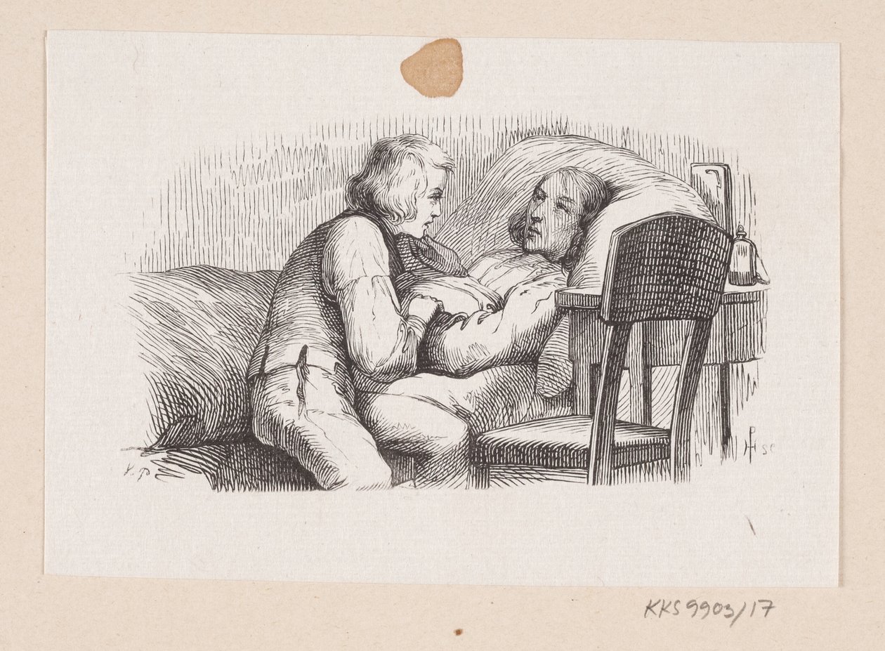 Ilustrace pro "Společník na cestách" v H.C. Andersen, "Pohádky a příběhy", svazek 1 od H.P. Hansen