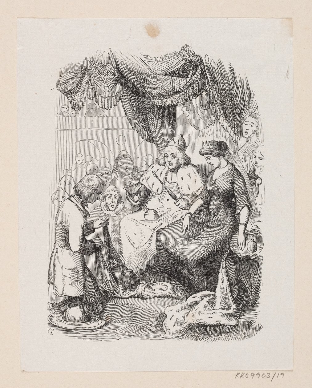 Ilustrace pro "The Traveling Companion" v H.C. Andersen, "Pohádky a příběhy", svazek 1 od H.P. Hansen