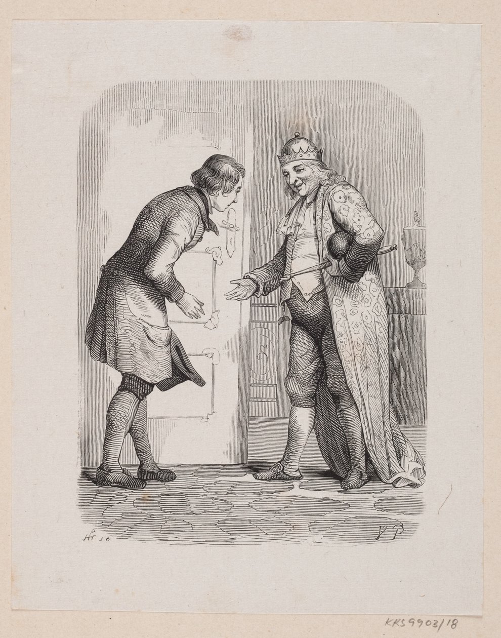 Ilustrace pro "The Traveling Companion" v H.C. Andersen, "Pohádky a příběhy", svazek 1 od H.P. Hansen