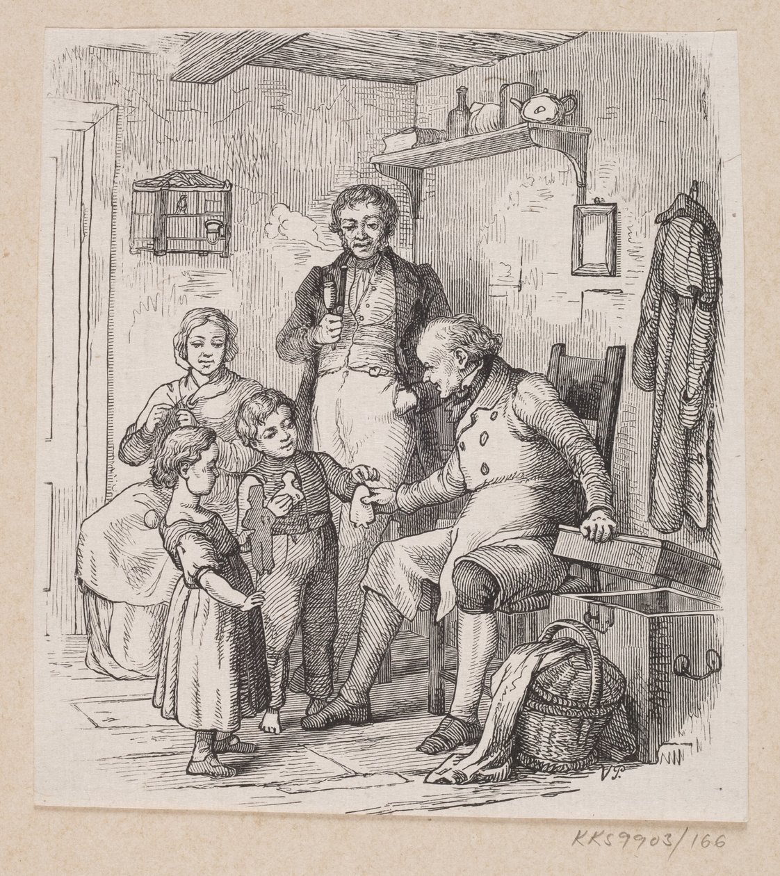 Ilustrace pro "Pod vrbou" v H.C. Andersen, "Pohádky a příběhy", svazek 2 od H.P. Hansen