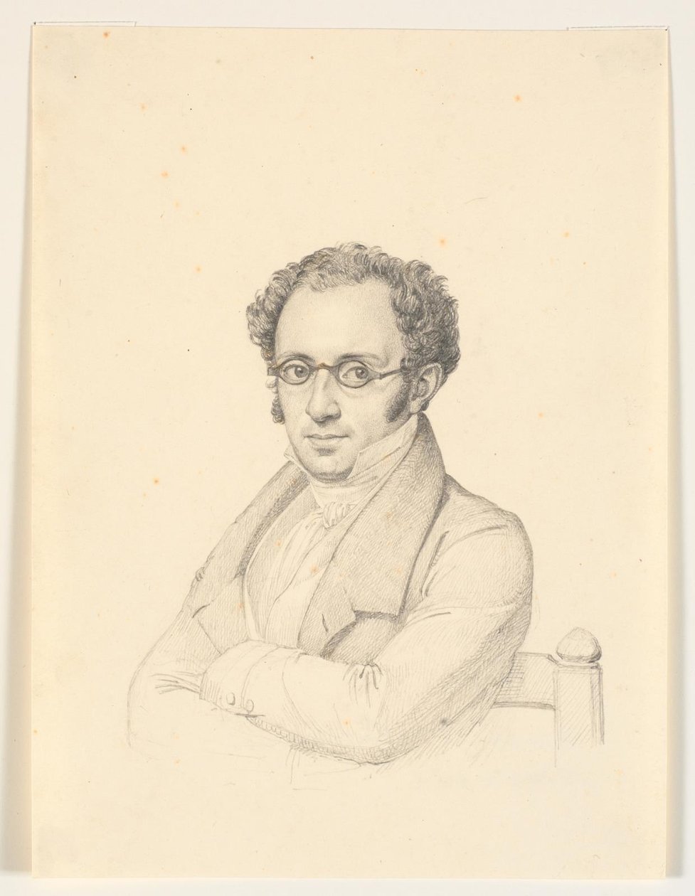 Portrét veřejného notáře, profesora, radního Nicolaie Christiana Levina Abrahamse od H.W. Bissen