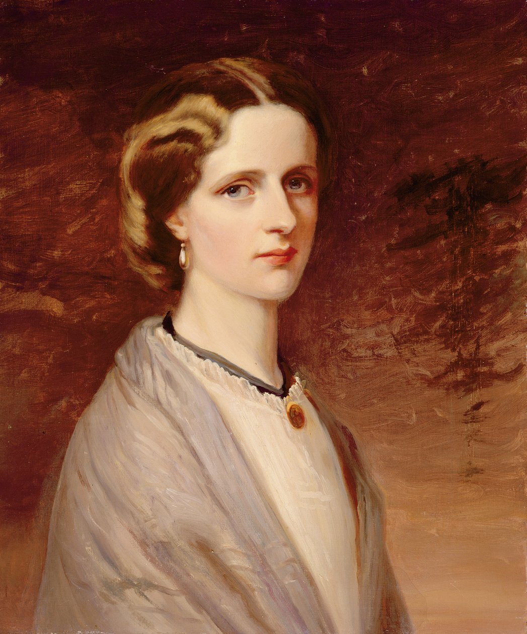 Portrét Emily, paní Meynell Ingram (olej na plátně) od H. (after) Taylor