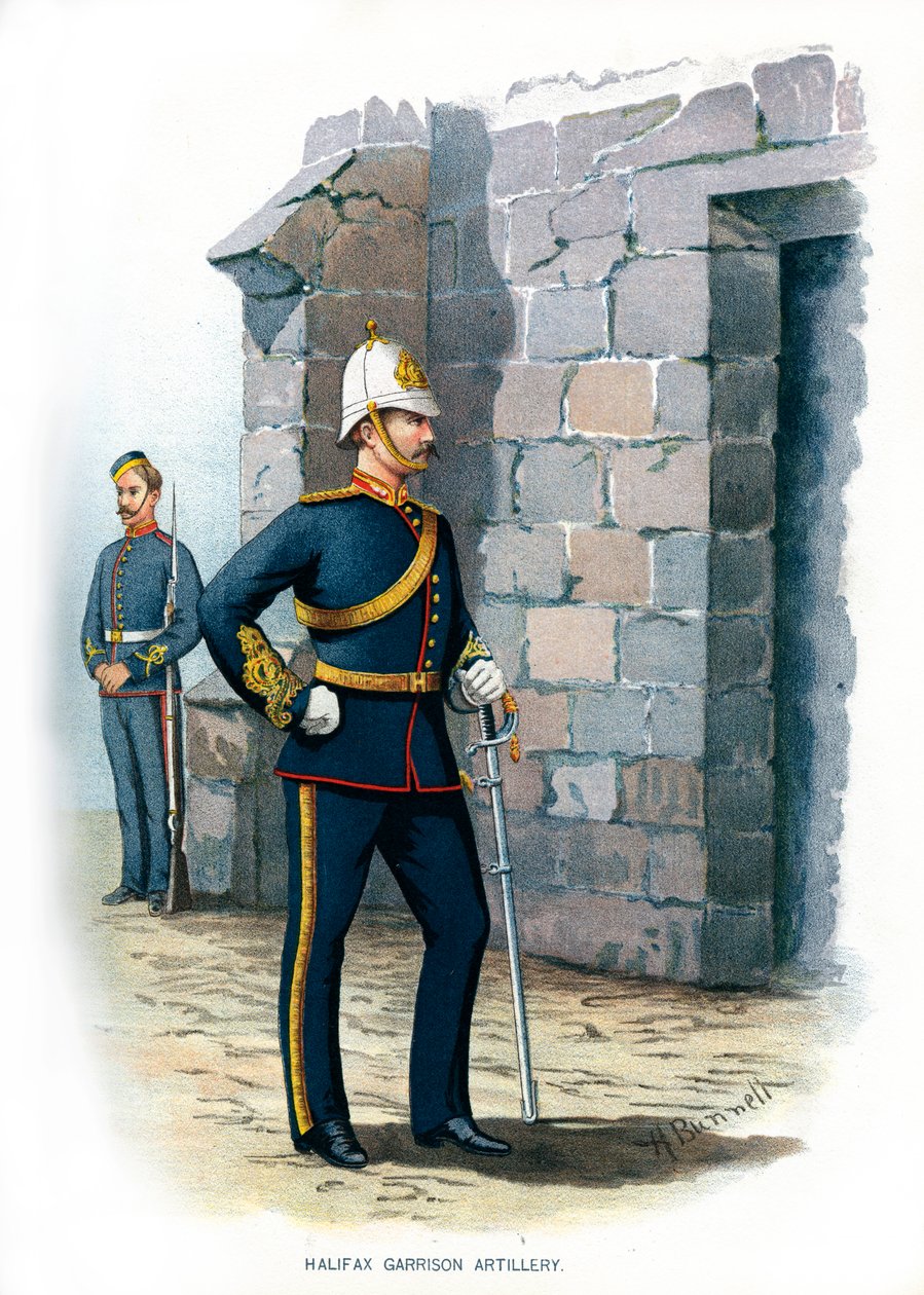 Halifax Garrison Artillery, c1890. od H. Bunnett