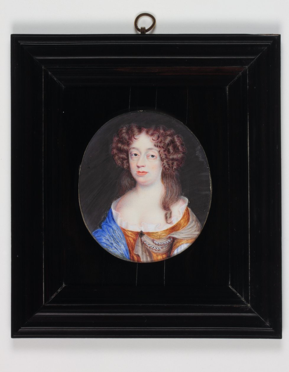 Frances Pierrepont, vévodkyně z Newcastlu (akvarel na slonovině) od H. Byrne