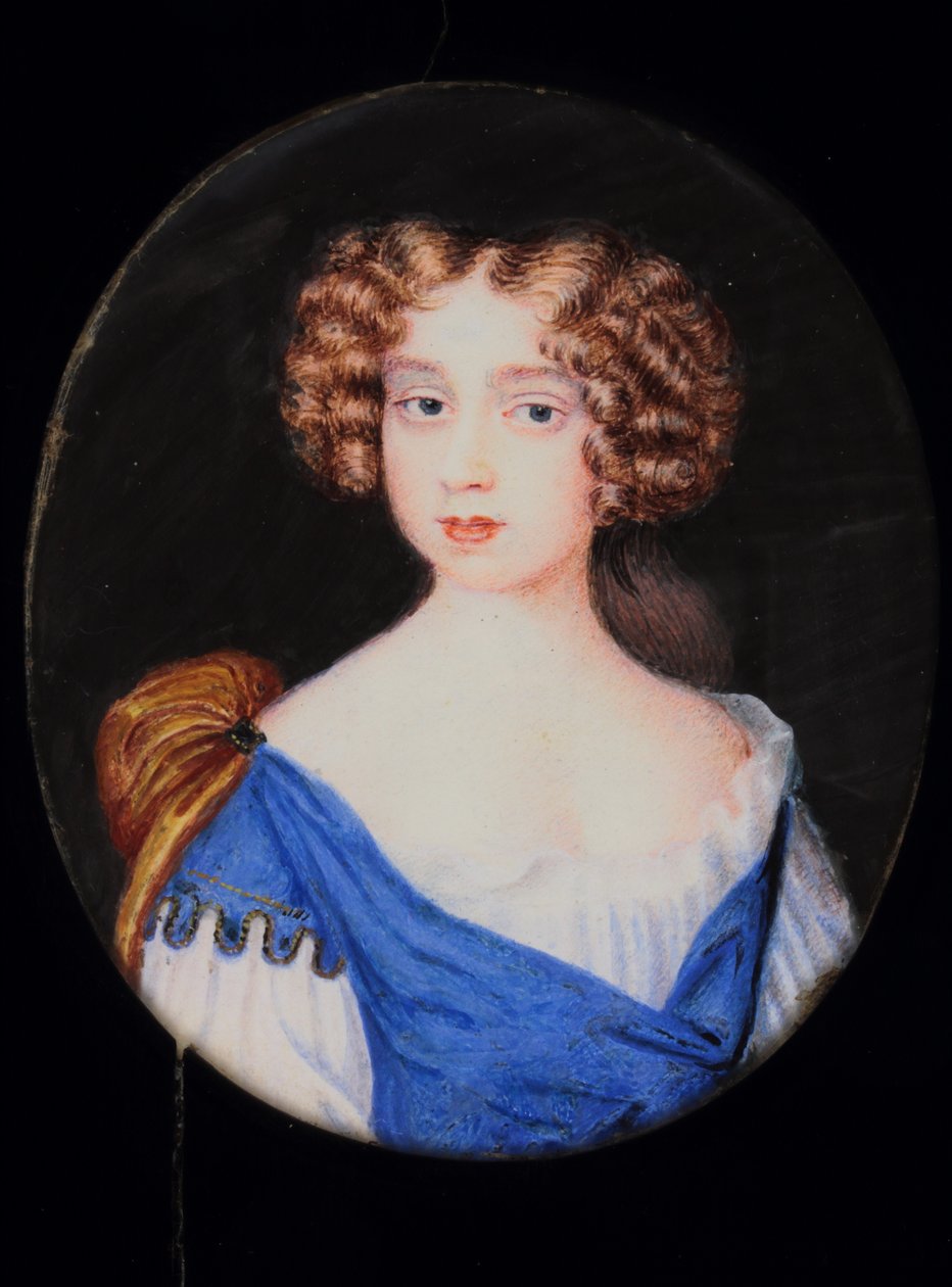Lady Catherine Cavendish (akvarel na pergamenu) od H. Byrne