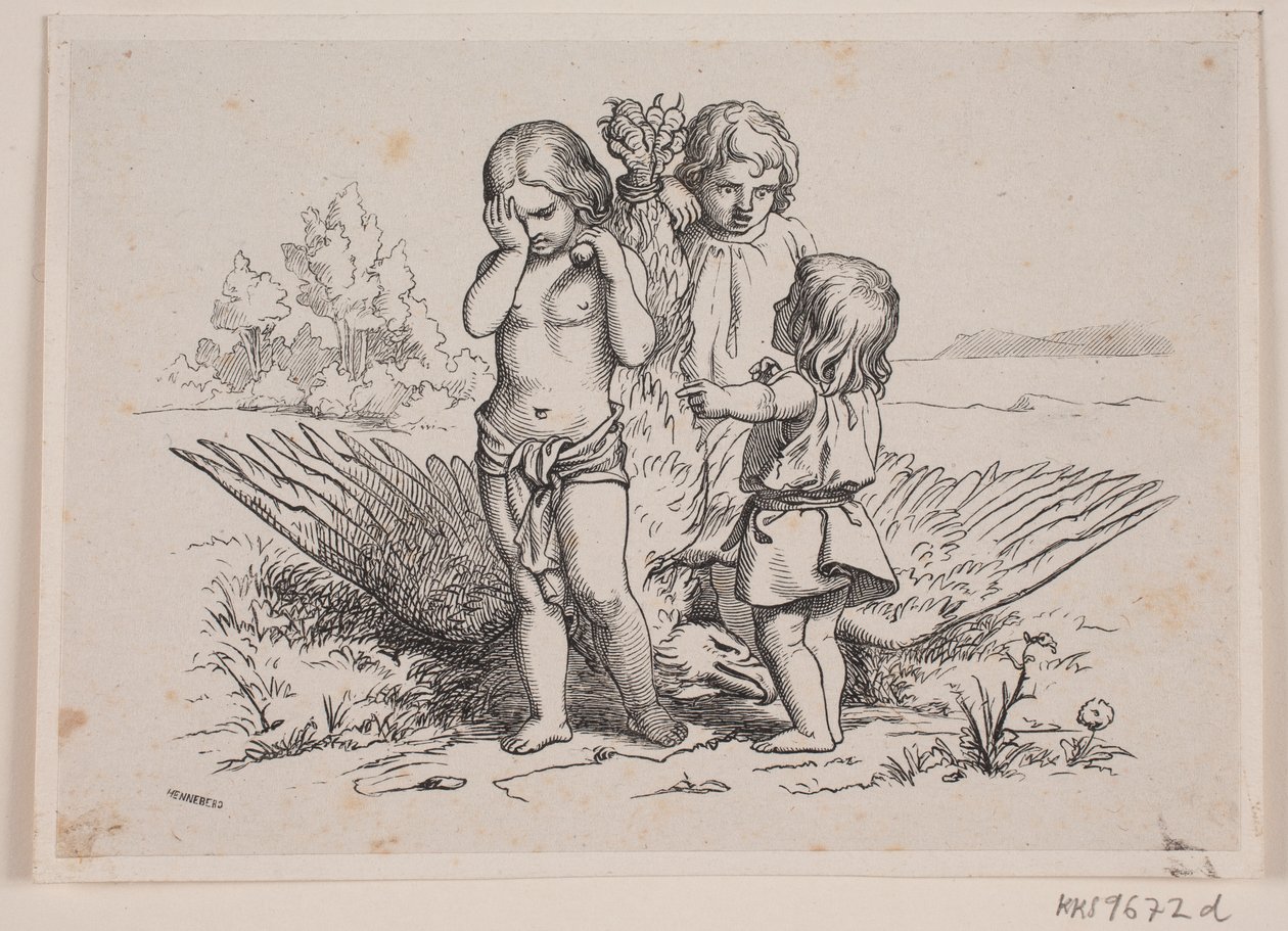 Ilustrace k "Německý kalendář mládeže na rok 1847" od H. C. Henneberg