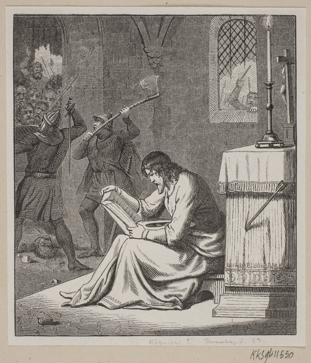 Ilustrace k Fabriciusovým dějinám Dánska. od H. C. Henneberg