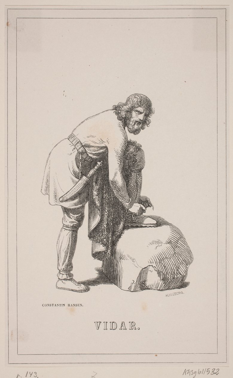 Dále. Ilustrace k Fabriciusovým dějinám Dánska 1, 143. od H. C. Henneberg